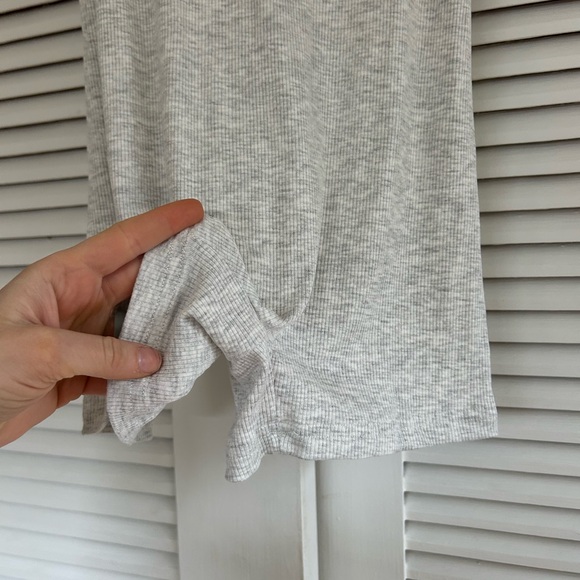 Gray Ribbed Romper - Picture 2 of 3